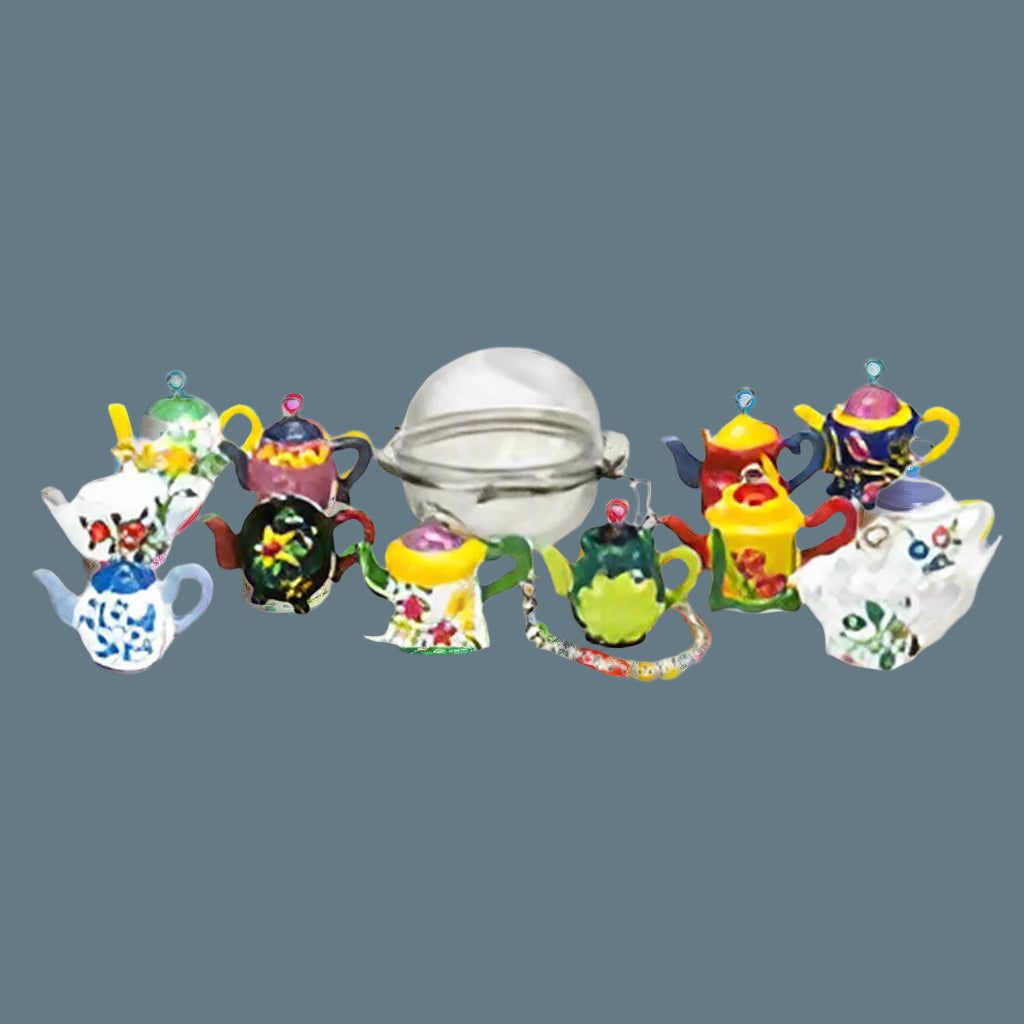 Infuser - Tea Ball W/ Teapot Charm 2"