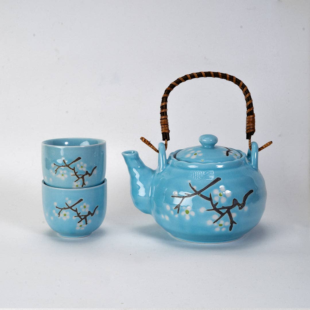 Teaset - Blue Sakura Cherry Blossoms 22oz