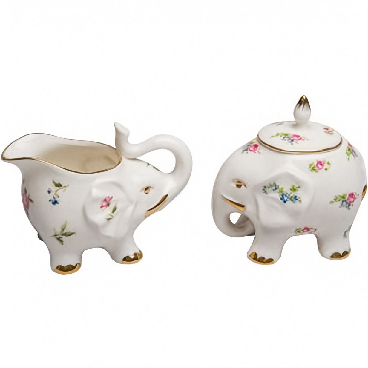 Creamer and Sugar Bowl Set - Happy Elephant