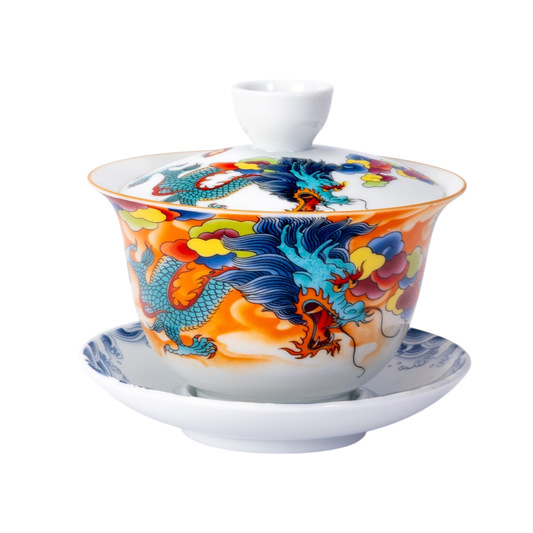 Gaiwan - Tea Brewing Cup with Lid – Oriental Dragon 5oz (150ml)
