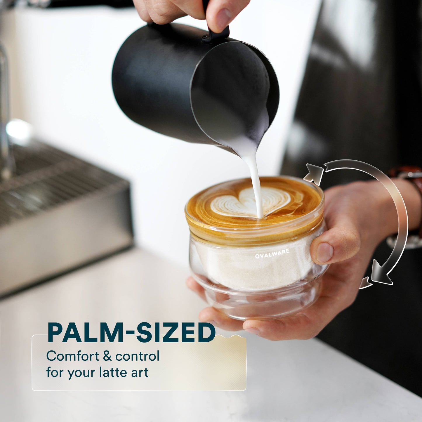 Cup - Double Wall Latte Master  | Frost White  250mL ( 8.5oz) Set of 2