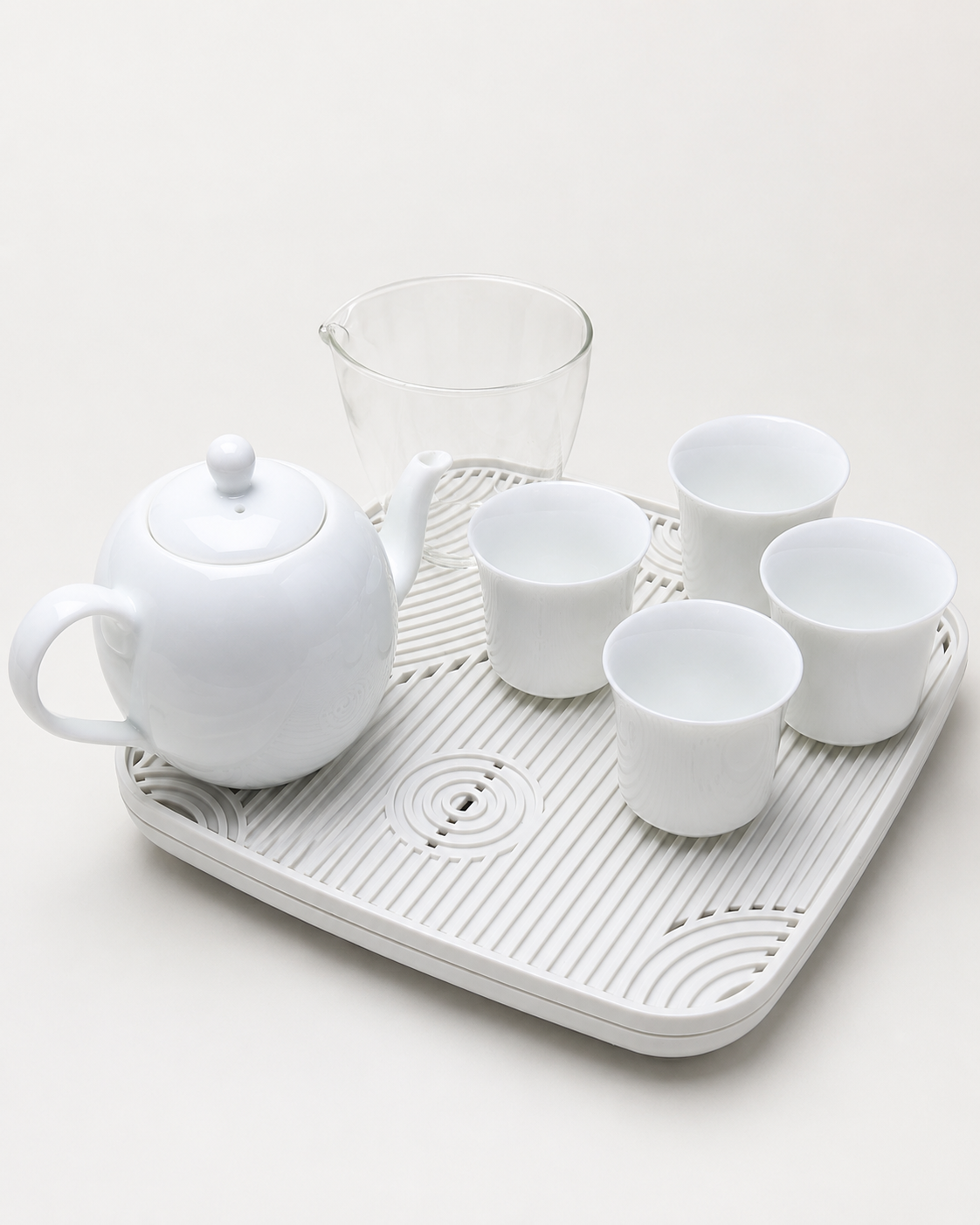 Tea Set - White Porcelain Gongfu Tea Service Set