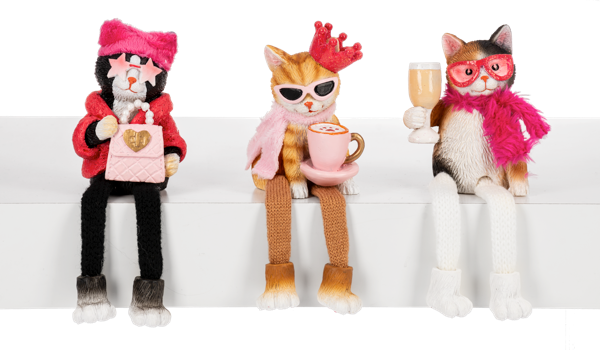 Shelf Sitter - Pawfectly  and Purrfectly Chic