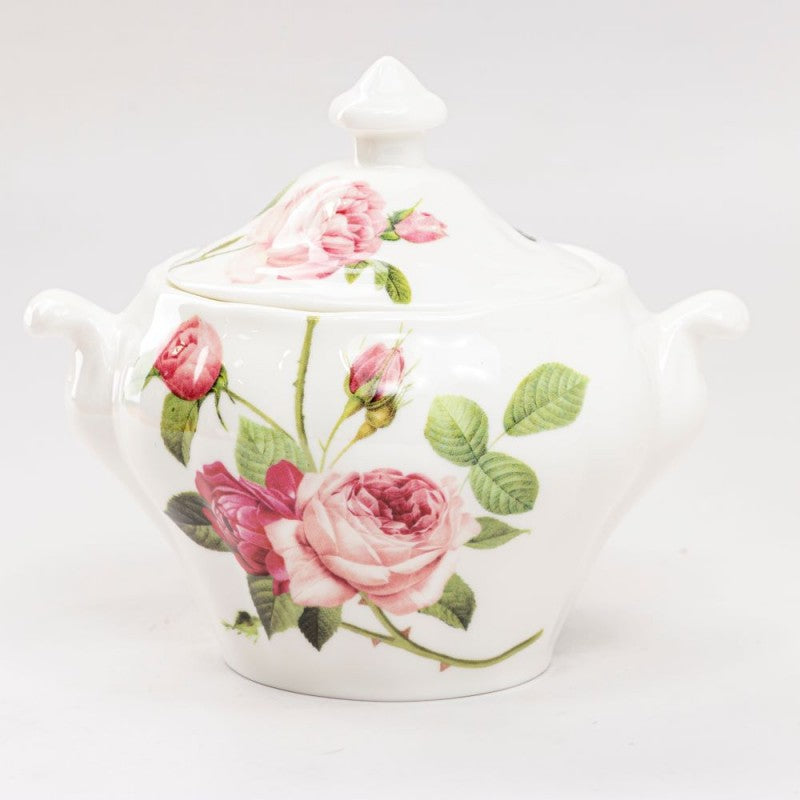 Creamer and Sugar Set - Pink Rose