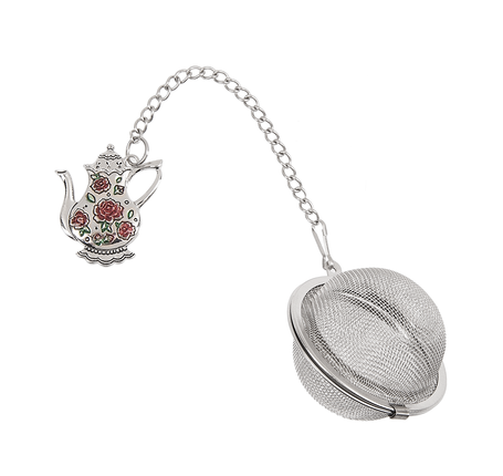 Tea Infuser Ball - Pink Roses Teapot