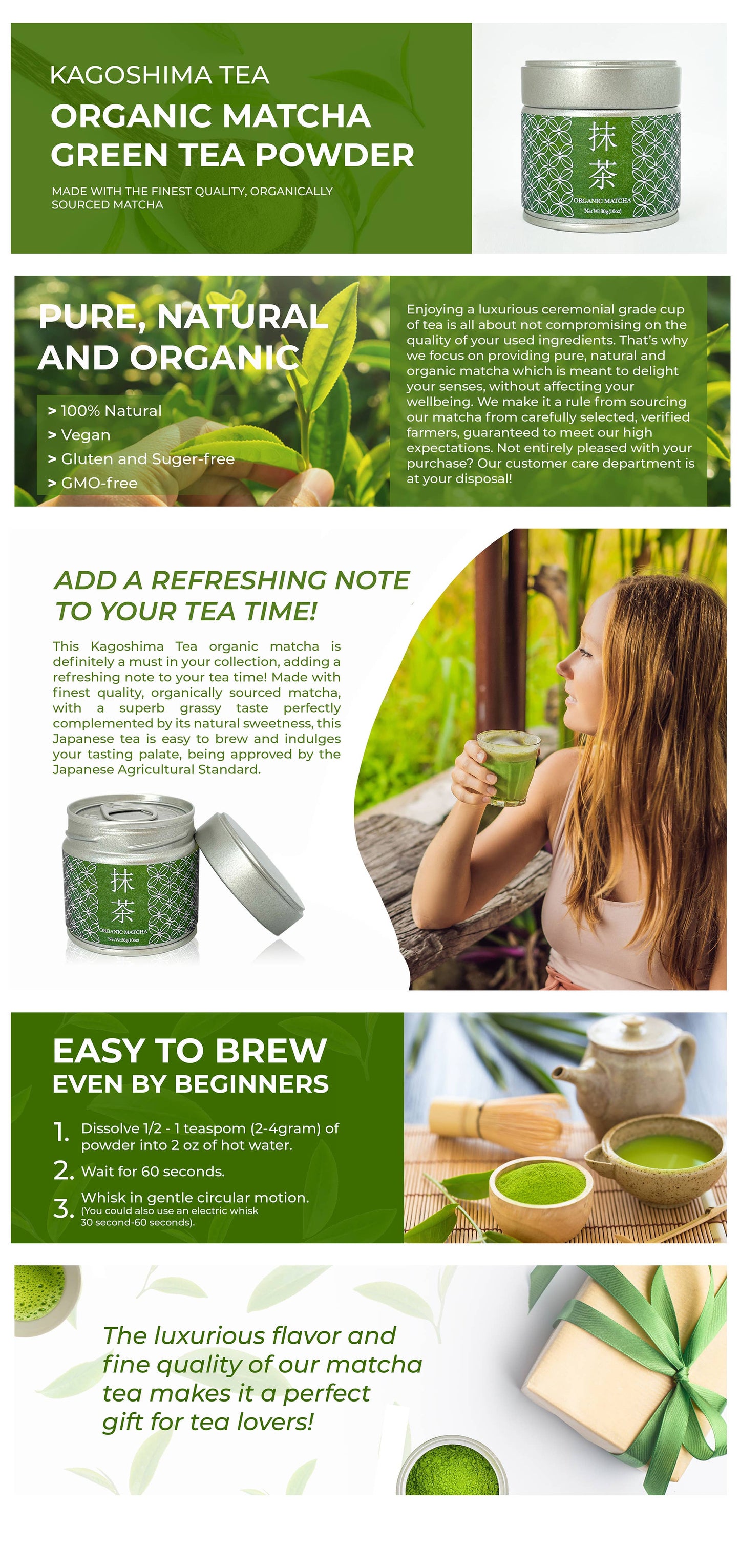 Matcha - Organic Ceremonial - 30g (1.1 oz)