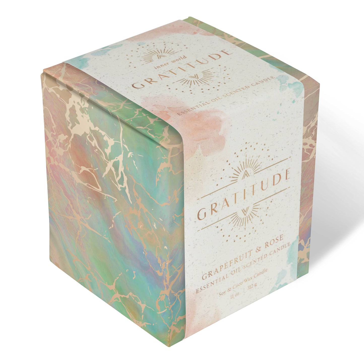 Scented Candle -Grapefruit and Rose (11 oz.)