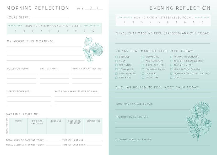 Journal - Calm: A Day and Night Reflection