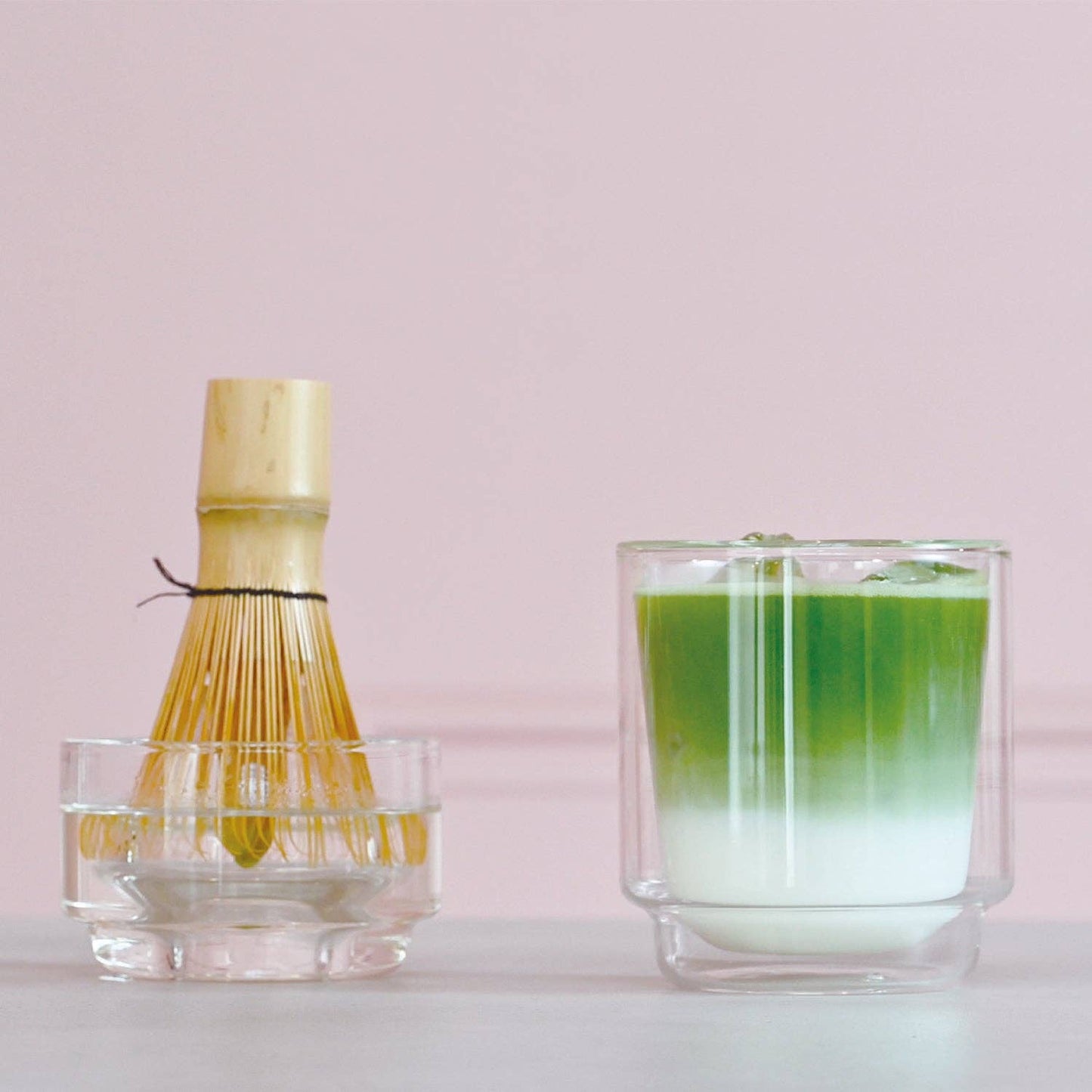 Matcha Whisk Holder  - Two-In-One-Glass W/ Chasen Stand 3.38oz( 100ml)