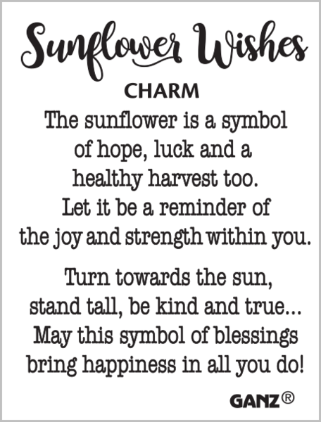 Charm - Sunflower Wishes