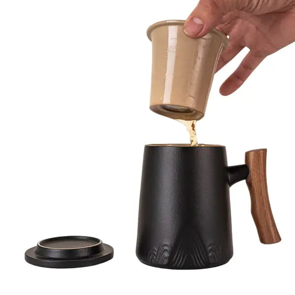 Brew In Mugs - Modern Style With Infuser and lid (12 fl.oz.)