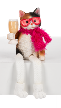 Shelf Sitter - Pawfectly  and Purrfectly Chic