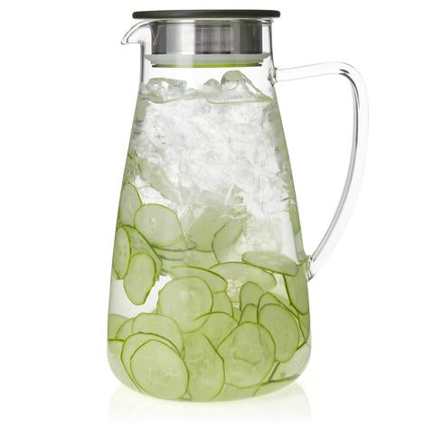Brew In Tea Maker-Flask Glass Tea Maker 64 oz.