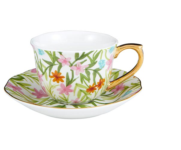 Teacup and Saucer Set -Floral
