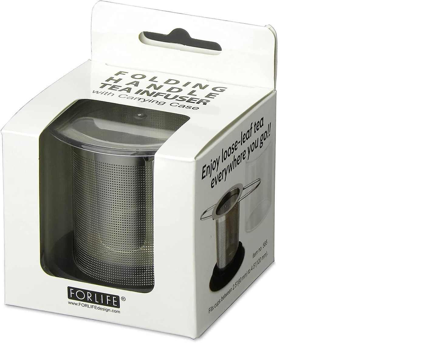 Tea Infuser W/ Folding Handle and Carrying Case