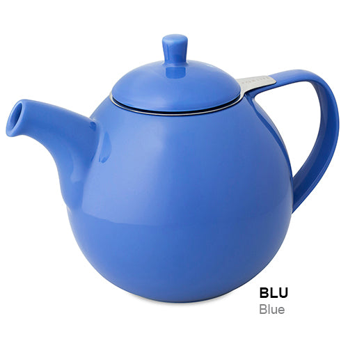 FORLIFE Curve Teapot with Infuser 45-Ounce Blue