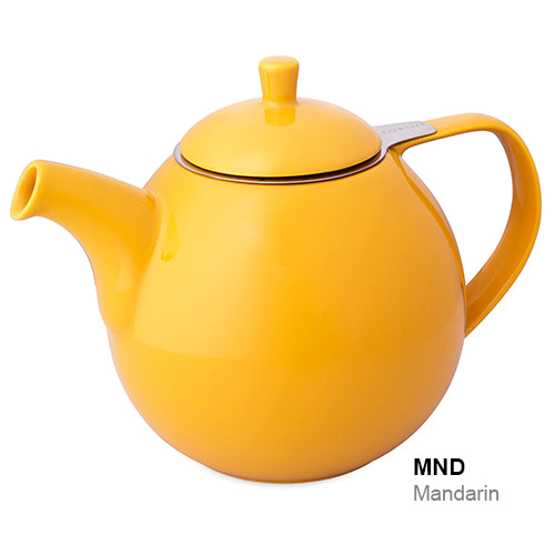 FORLIFE Curve 45-Ounce Teapot with Infuser Mandarin