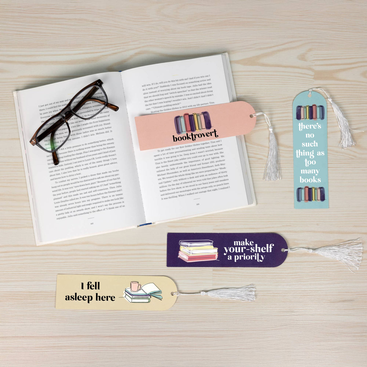 Bookmark - Book Lover Tassel Bookmark Set