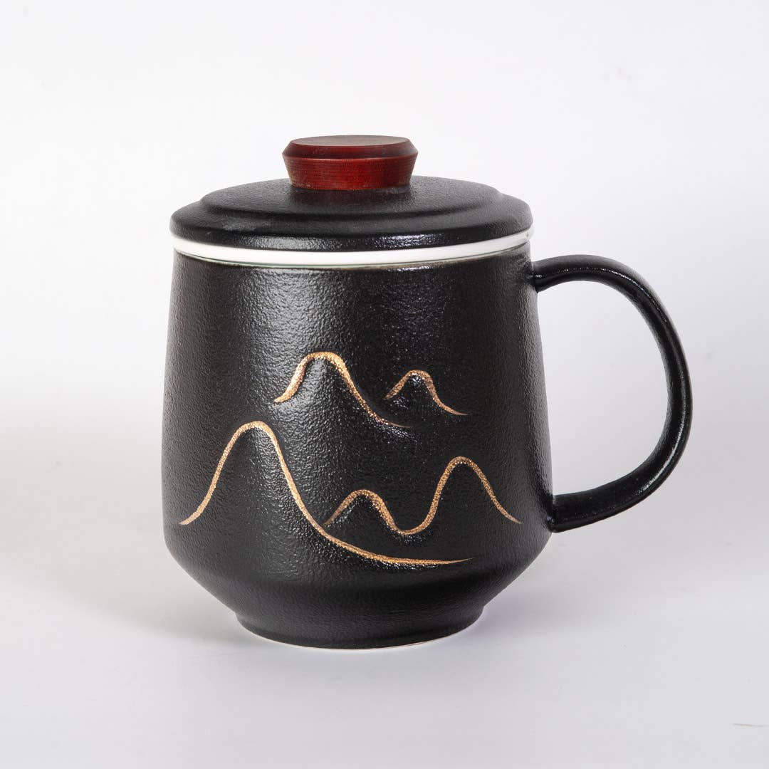 Brew In Mug - With Lid & Infuser – Mountain Design 12oz