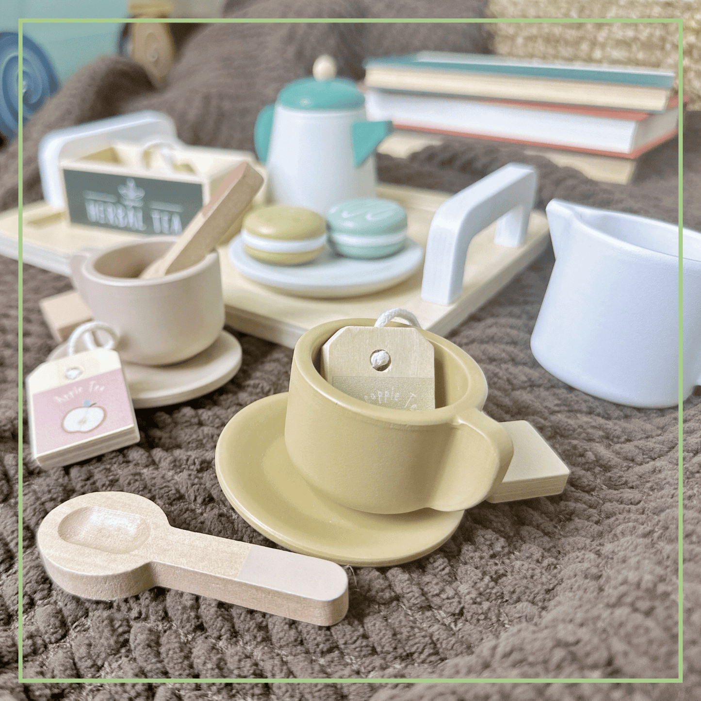 Toy - Wooden Tea Party Set – Pretend Play Tea Set Ages 3+