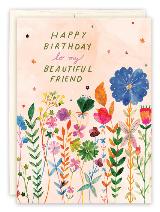 Greeting - Card Beautiful Flowers Birthday Card
