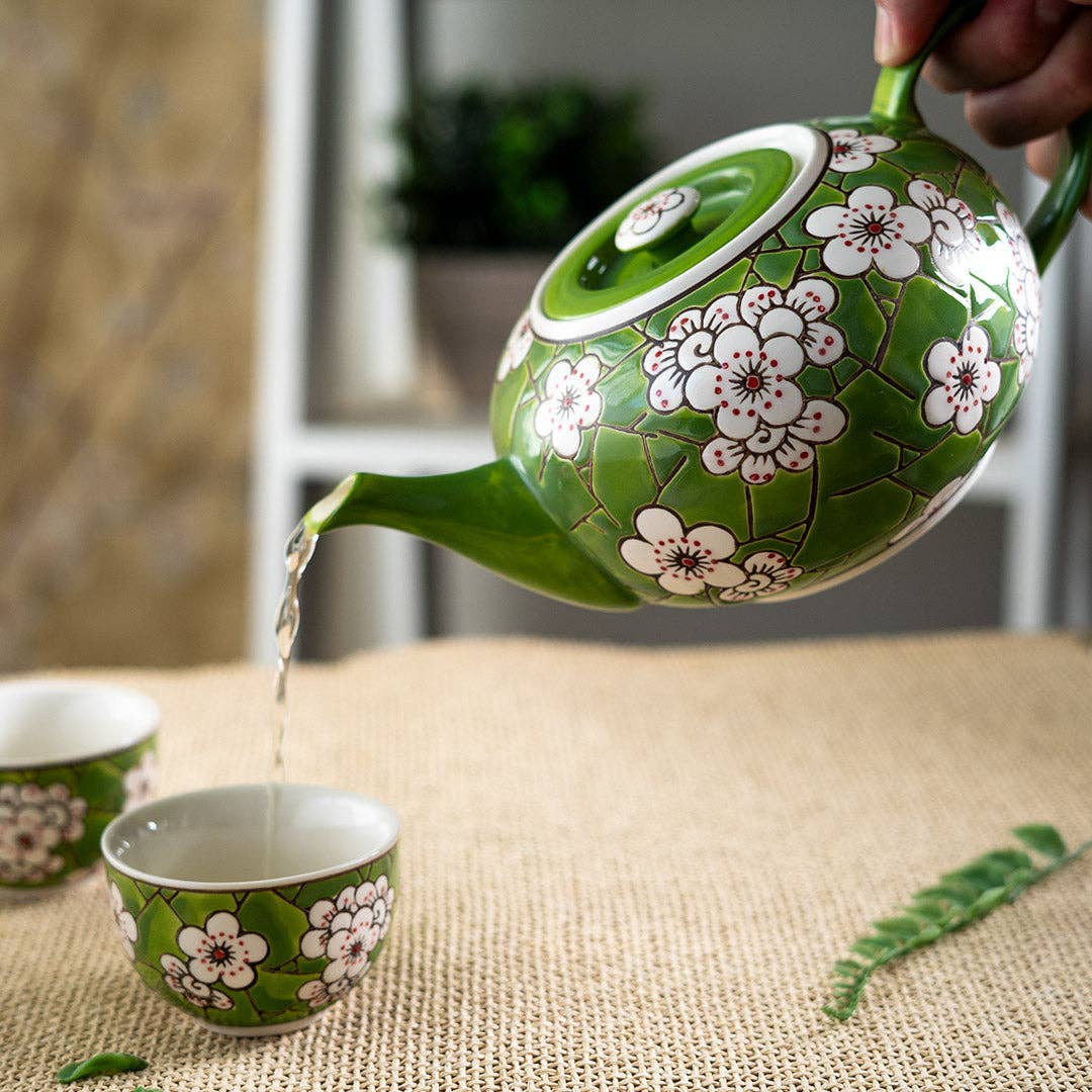 Teaset - Ume Plum Blossoms Green Tea Set 26oz