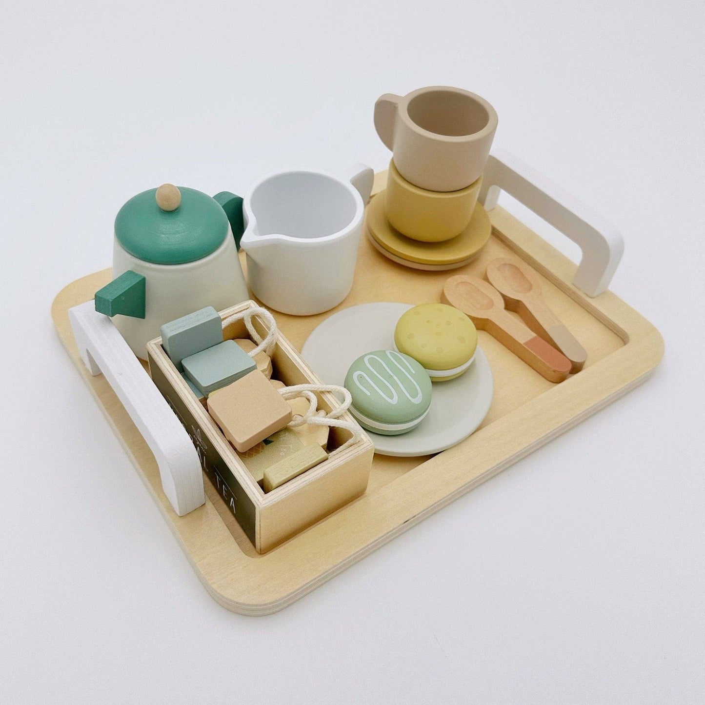 Toy - Wooden Tea Party Set – Pretend Play Tea Set Ages 3+