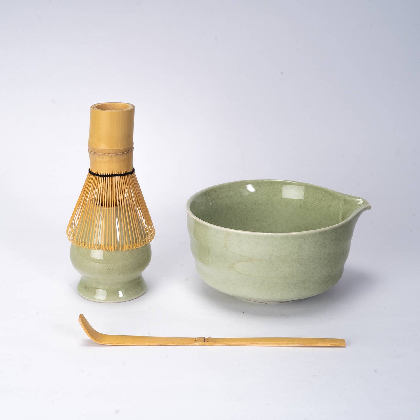 Matcha Tea Set -Bowl, Whisk, Spoon and Stand