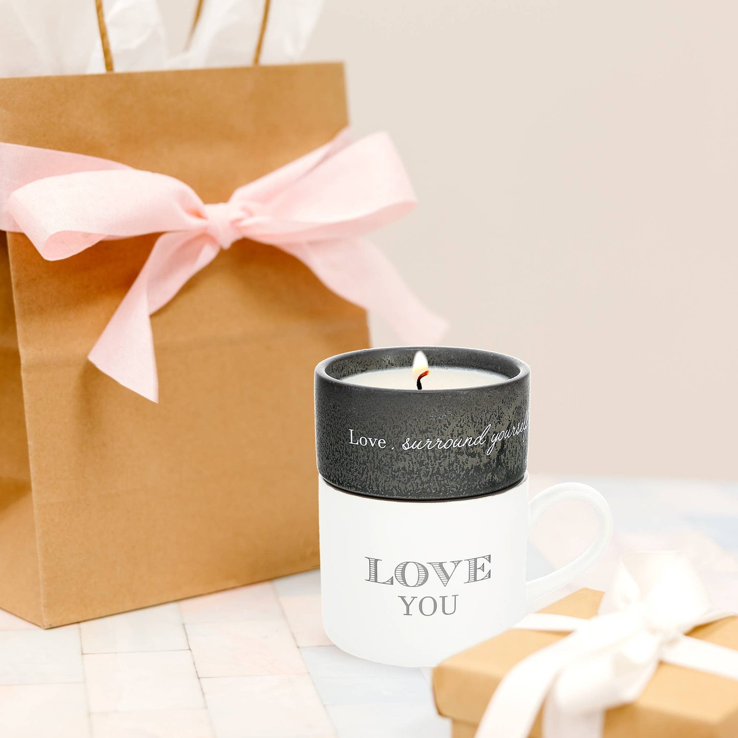 Mug and Candle Set -Love