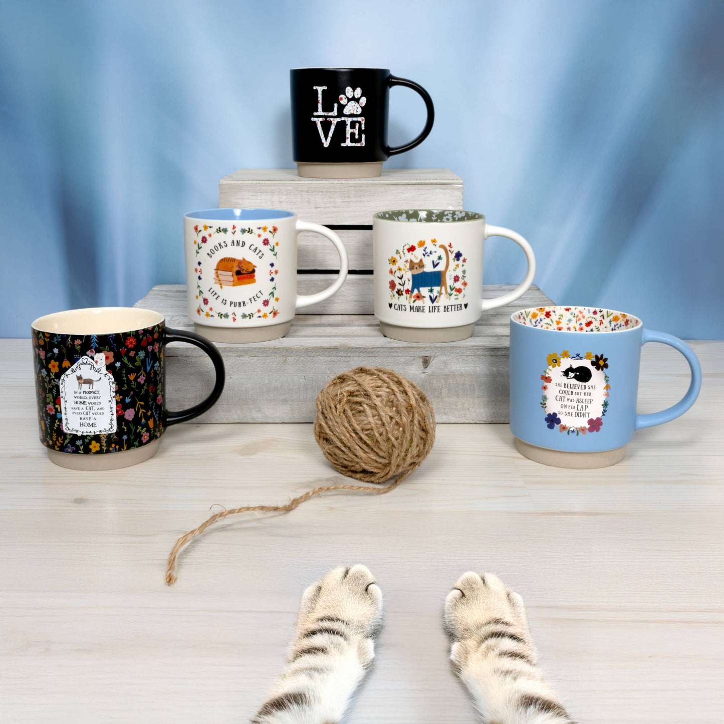 Mug - Books & Cats - 18 oz