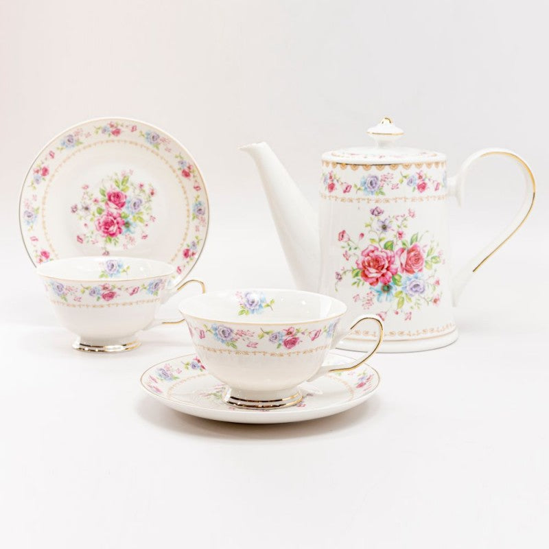 Tea set - Rose Bouquet 5 Piece Set