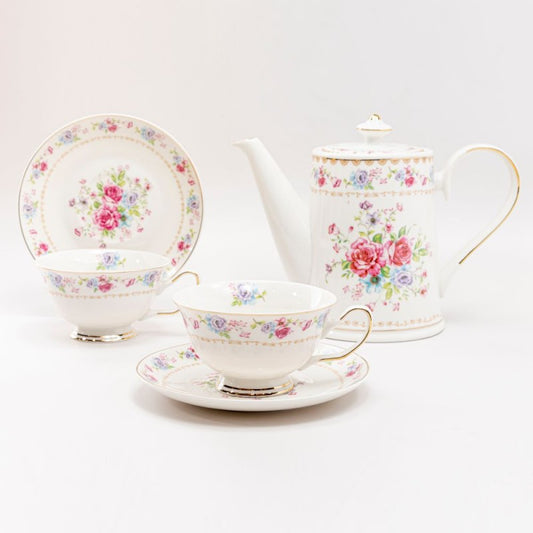 Tea set - Rose Bouquet 5 Piece Set