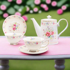 Tea set - Rose Bouquet 5 Piece Set