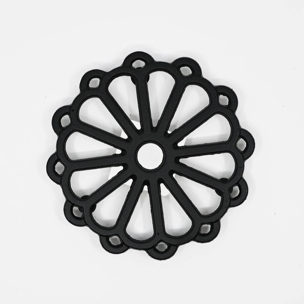 Teapot Trivet Stand 5.3"D Cast Iron
