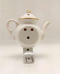 Night Light -Porcelain 14K Snowman Teapot