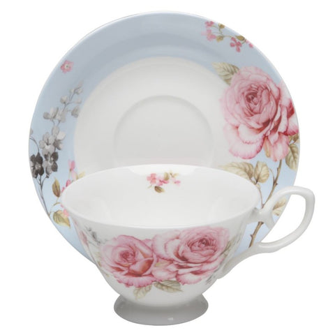 Tea Cup and Saucer Set - French Garden