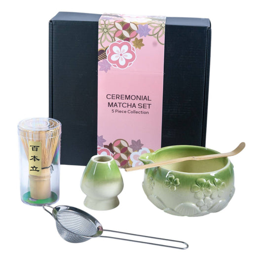 Matcha Tea Set - Sakura 5 Piece