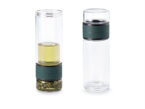 Brew In Tea Bottle - Flip & Sip Glass (8.4 fl oz)
