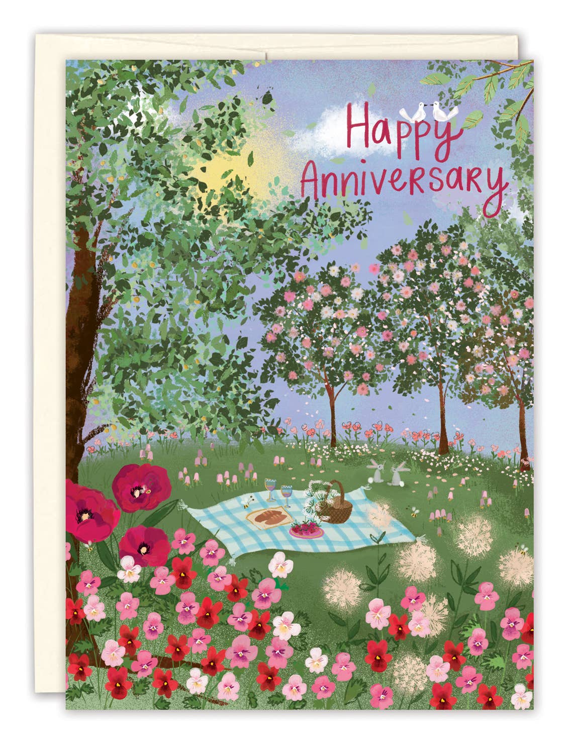 Greeting Card - Orchard Picnic Anniversary