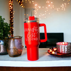 Mugs - Mom Needs A Silent Night Holiday Red Tumbler-40oz