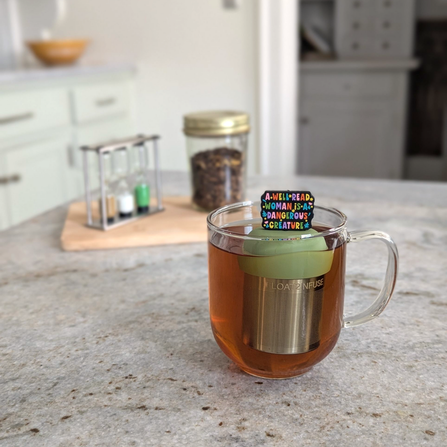 Tea Infuser - Floating Well Read Woman