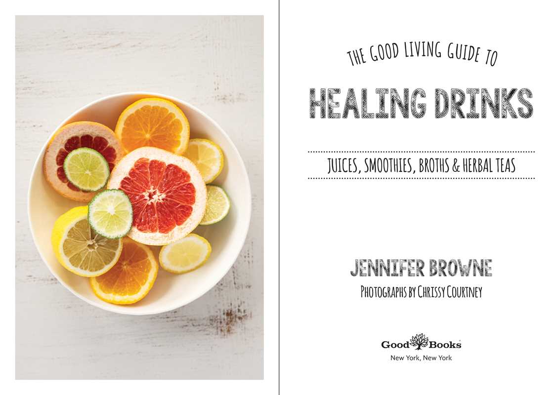 Book - Good Living Guide to Healing Drinks by Jennifer Browne