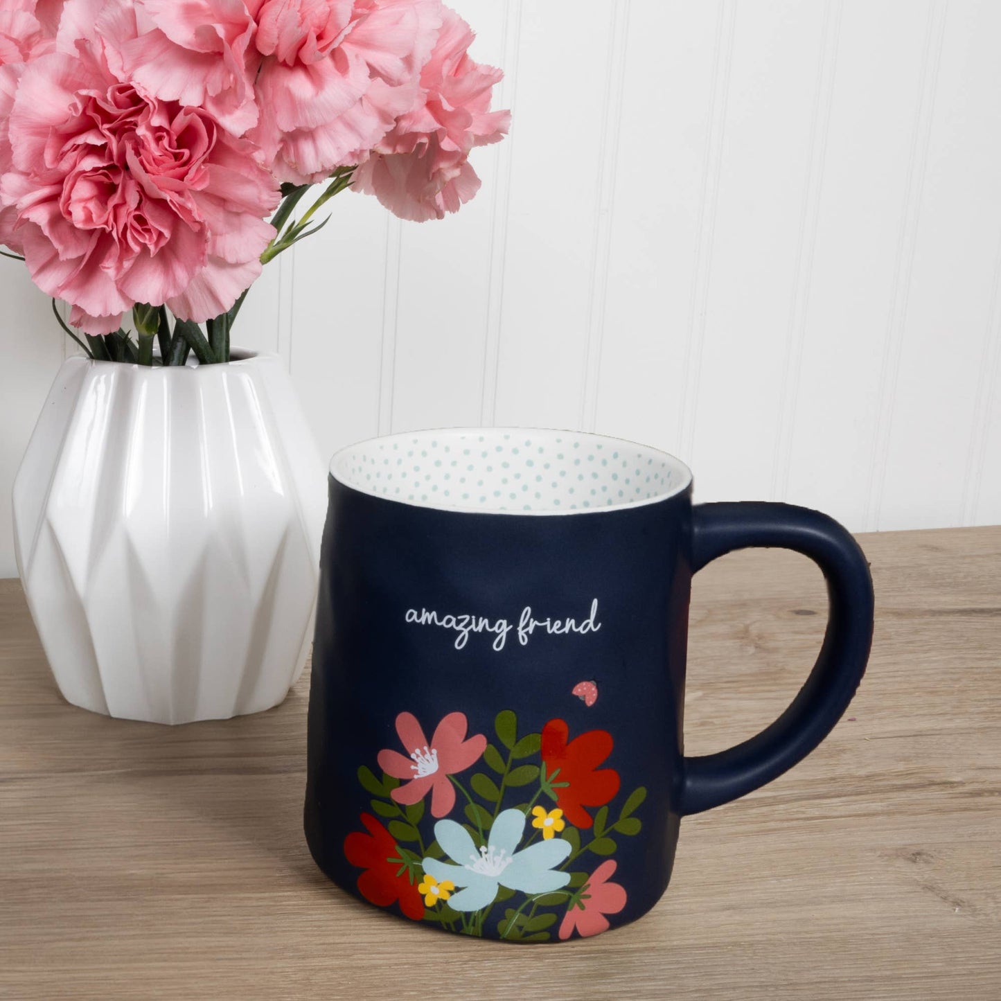 Mug - Amazing Friend Floral Stoneware – 17 oz