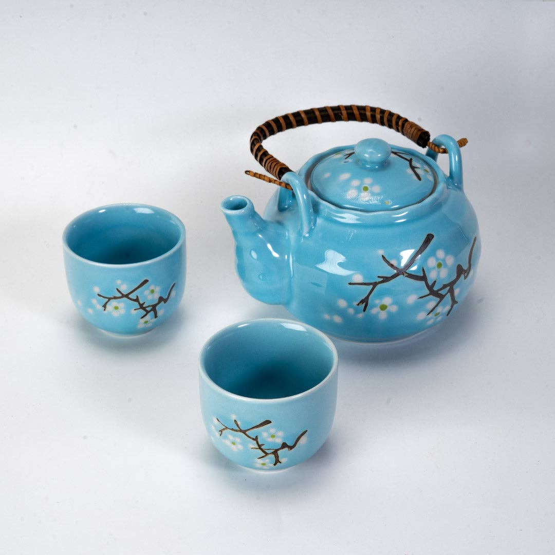 Teaset - Blue Sakura Cherry Blossoms 22oz