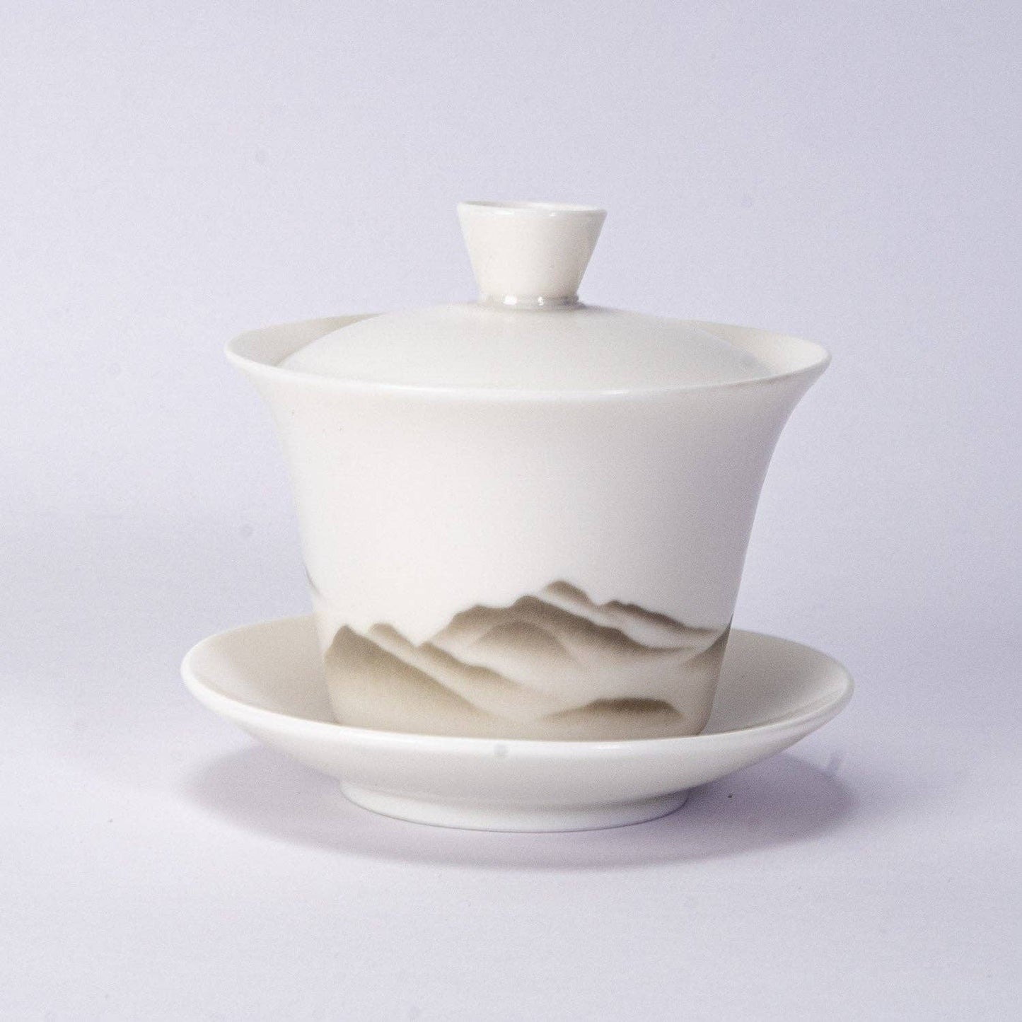 Gaiwan -  Tea Brewing Cup with Lid Quiet Peaks 6.7oz