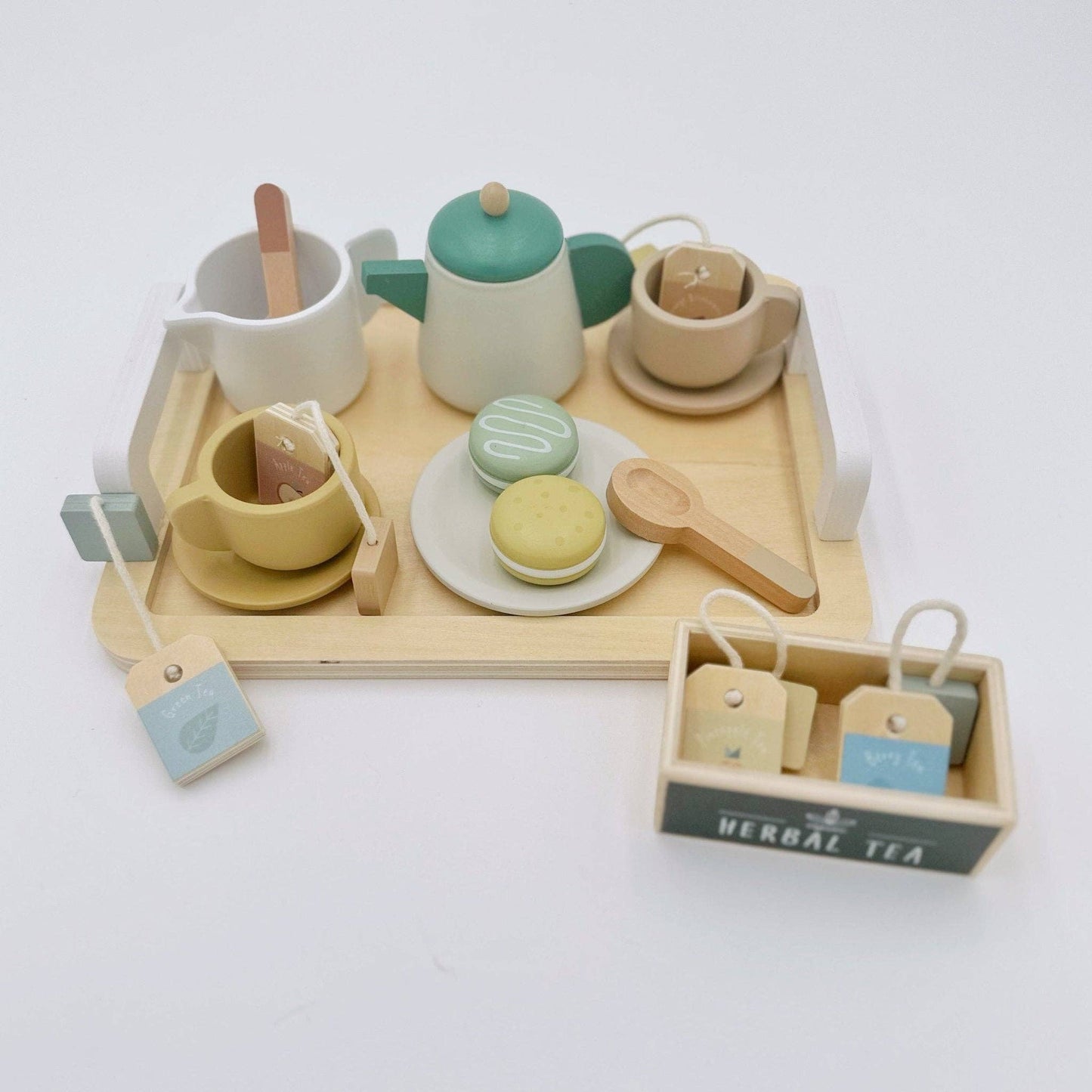 Toy - Wooden Tea Party Set – Pretend Play Tea Set Ages 3+