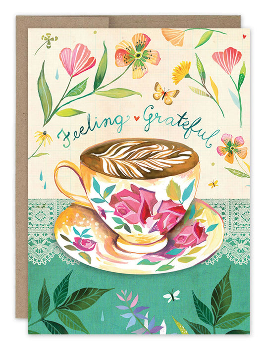 Greeting Card - Tea Latte Thank You Card