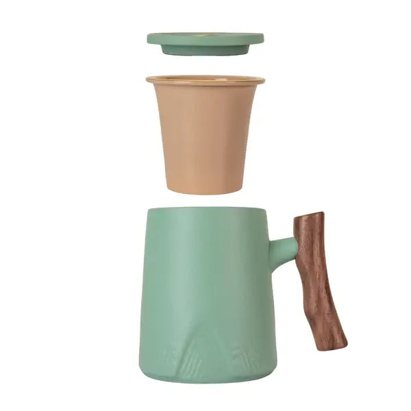 Brew In Mugs - Modern Style With Infuser and lid (12 fl.oz.)