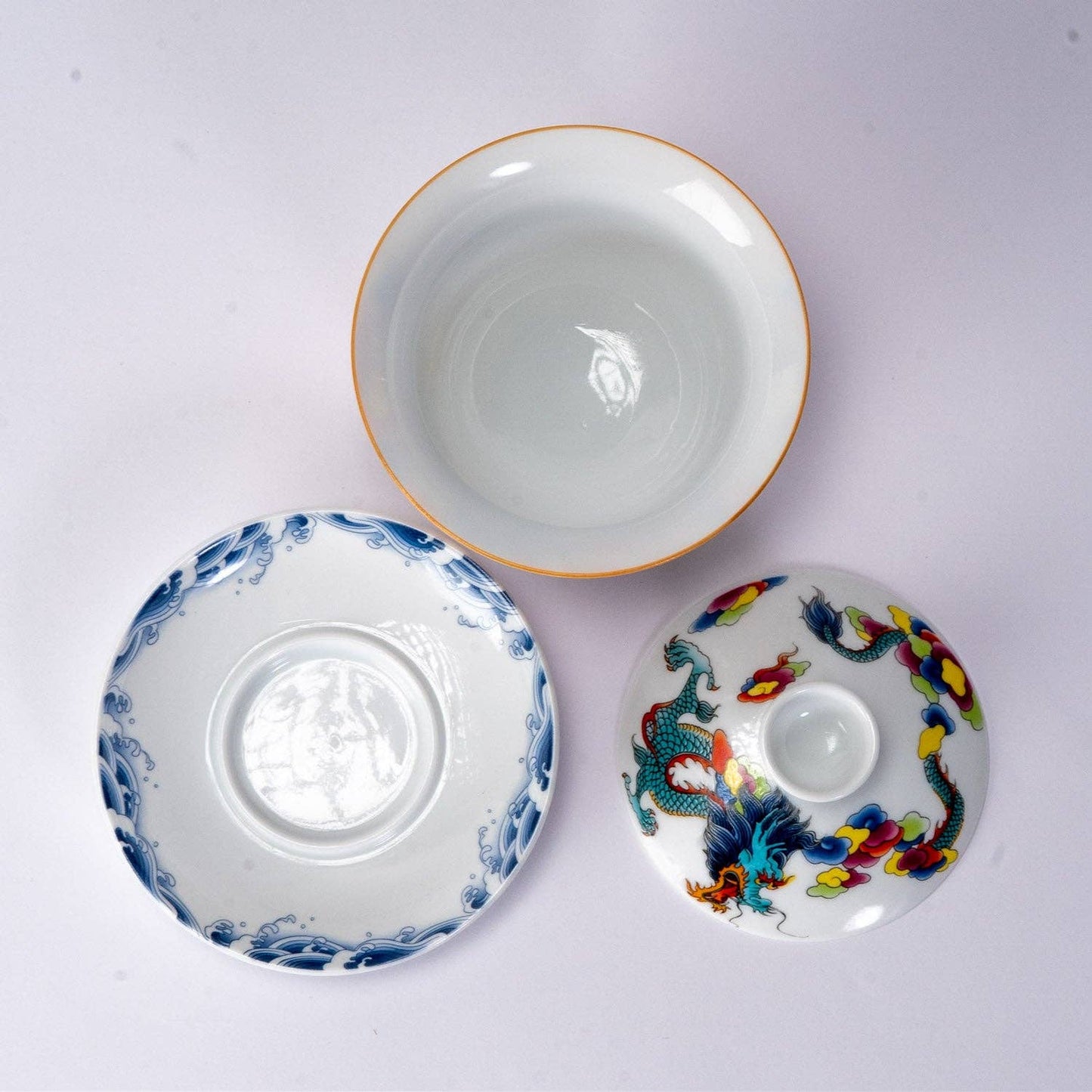 Gaiwan - Tea Brewing Cup with Lid – Oriental Dragon 5oz (150ml)