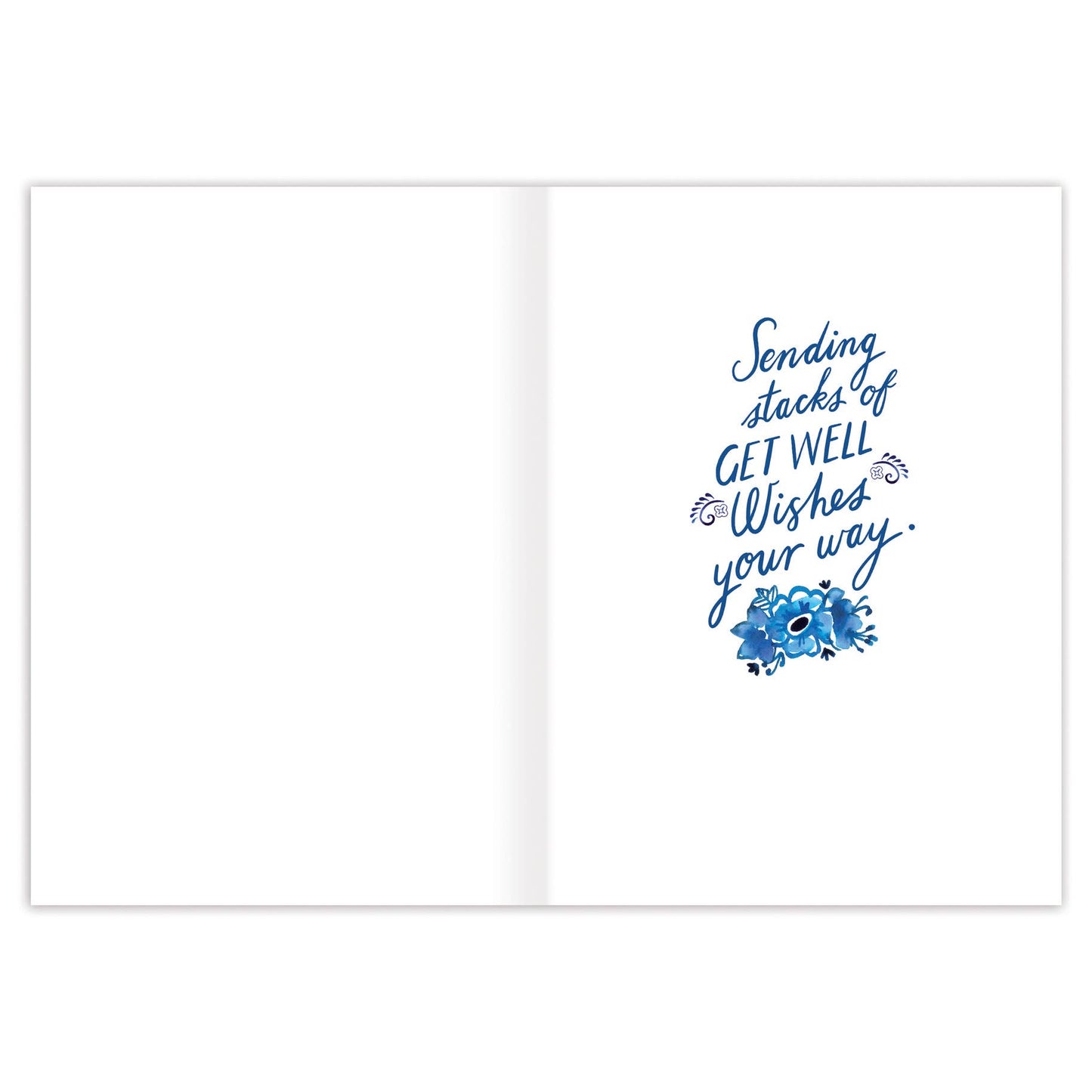 Greeting Card - Book Stack Get Well